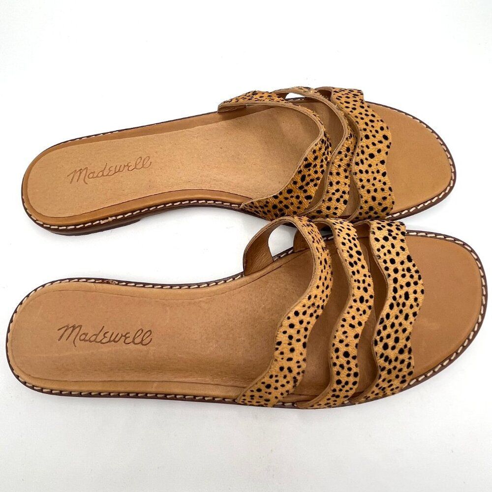 New Madewell Women's Dyed Calf Hair Slip On Sandals - Size 8.5 - Picture 3 of 7